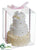 3-Tier Cake - White - Pack of 8