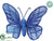 Silk Plants Direct Butterfly Clip - Blue - Pack of 24