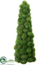 Silk Plants Direct Moss Egg Topiary - Green - Pack of 2