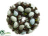 Silk Plants Direct Robin Nest Egg Wreath - Green Blue - Pack of 12