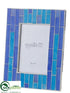 Silk Plants Direct Wood Look Mosaic Picture Frame - Blue - Pack of 3