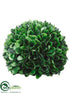 Silk Plants Direct Boxwood Ball - Green - Pack of 4