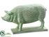 Silk Plants Direct Pig - Green - Pack of 2