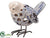 Ceramic Bird - Cream Blue - Pack of 8