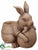 Bunny Basket - Brown - Pack of 2