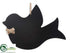 Silk Plants Direct Hanging Chalkboard Bird - Black - Pack of 6