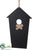 Hanging Chalkboard Bird House - Black - Pack of 6