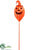 Jack-O-Lantern Garden Stake - Orange - Pack of 2