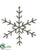 Beaded Snowflake Ornament - Peacock - Pack of 18