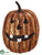 Glittered Jack-O-Lantern - Orange Black - Pack of 24