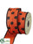 Polka Dot Ribbon - Orange Black - Pack of 6