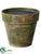 Silk Plants Direct Paper Mache Pot - Brown Antique - Pack of 4