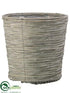 Silk Plants Direct Basket - Gray - Pack of 6