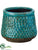 Terra Cotta Container - Turquoise - Pack of 8