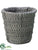 Silk Plants Direct Clay Pot - Gray - Pack of 6