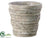 Cement Pot - Stone - Pack of 2