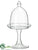 Glass Dome Cake Plate - Clear - Pack of 4