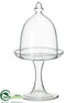 Silk Plants Direct Glass Dome Cake Plate - Clear - Pack of 4