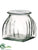 Glass Vase - Clear - Pack of 6