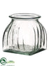 Silk Plants Direct Glass Vase - Clear - Pack of 6