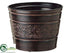 Silk Plants Direct Round Planter - Brown - Pack of 12