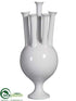 Silk Plants Direct Tulip Vase - White - Pack of 1