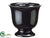 Round Pot - Black Two Tone - Pack of 12