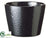 Round Ceramic Pot - Black Two Tone - Pack of 1