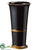 Round Tall Vase - Black Brown - Pack of 1