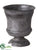 Silk Plants Direct Iron Urn - Gray - Pack of 6