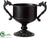 Round Urn - Black Gray - Pack of 1