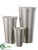 Tin Bucket - Gray - Pack of 2