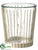 Glass Vase - Cream Clear - Pack of 8