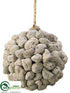 Silk Plants Direct Rock Topiary Ball - Tan Gray - Pack of 6