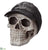 Skull With Baseball Cap - Beige Black - Pack of 2