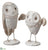 Owl - White Antique - Pack of 6