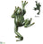 Frog Wall Decor - Green - Pack of 2