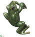 Silk Plants Direct Frog Wall Decor - Green - Pack of 2