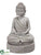 Buddha Bird Feeder - Gray Antique - Pack of 2