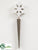 Snowflake Garden Stake - Beige Gray - Pack of 80