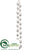 Egg Garland - White Silver - Pack of 12