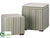 Stripe Nested Stool - Green Cream - Pack of 1