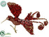 Silk Plants Direct Glittered Sequin Humming Bird - Red Gold - Pack of 12