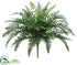 Silk Plants Direct River Fern Bush - Green - Pack of 6