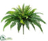 Silk Plants Direct Boston Fern Bush - Green - Pack of 6