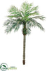 Silk Plants Direct Date Palm Tree - Green - Pack of 2