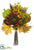 Sunflower, Pumpkin, Pine Cone Bouquet - Fall - Pack of 4