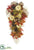 Pumpkin, Pine Cone, Maple Door Swag - Cream Fall - Pack of 4