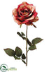 Silk Plants Direct Rose Spray - Brick - Pack of 12