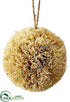 Silk Plants Direct Corn Husk Ball Ornament - Beige - Pack of 6